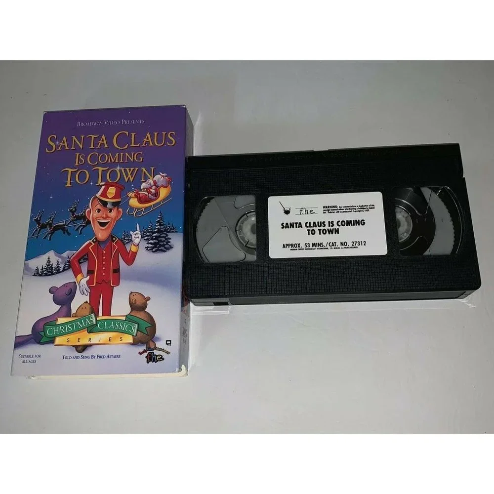Santa Claus Is Coming To Town VHS Christmas Classic Series Holiday Children's